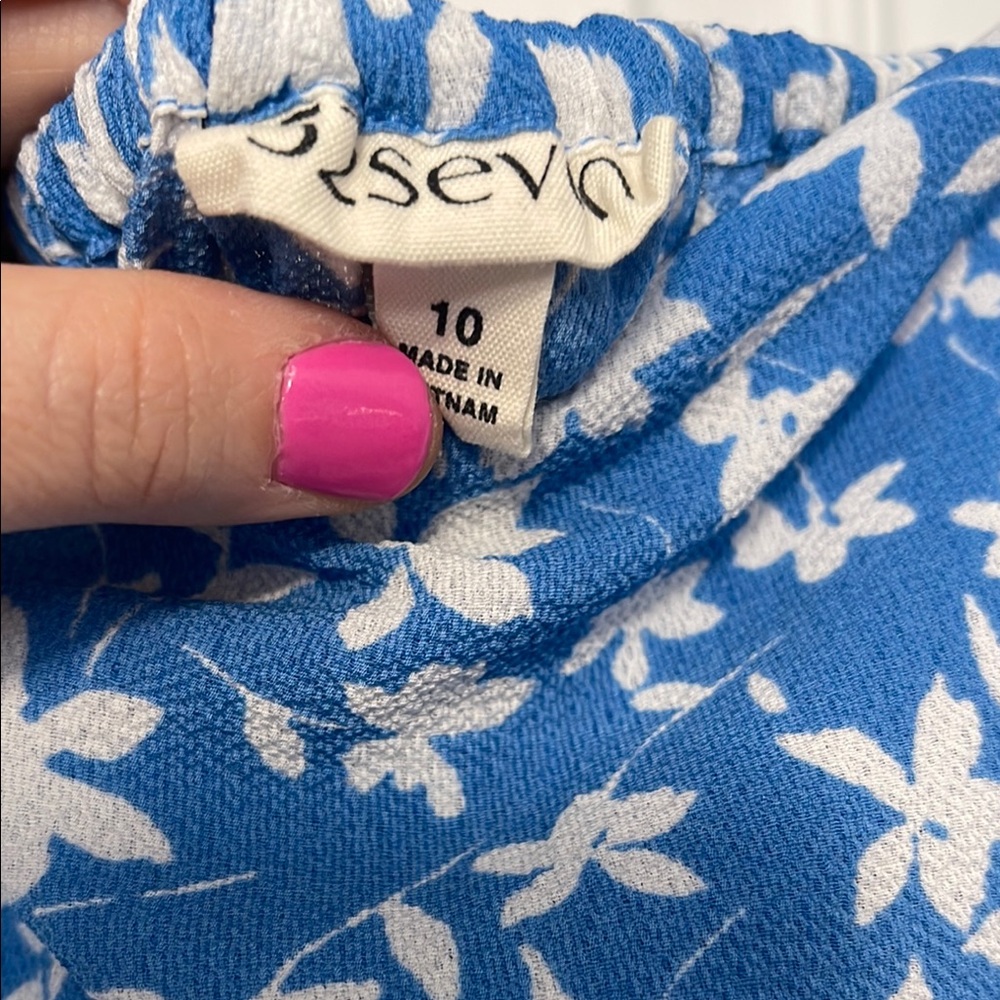 52seven Blue and White Floral Sundress - Picture 6 of 8